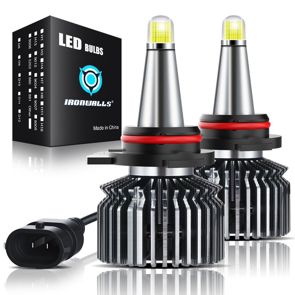 8-sides 360° 9005 HB3 LED Headlight Super Bright White 3000000LM High/Low Beam