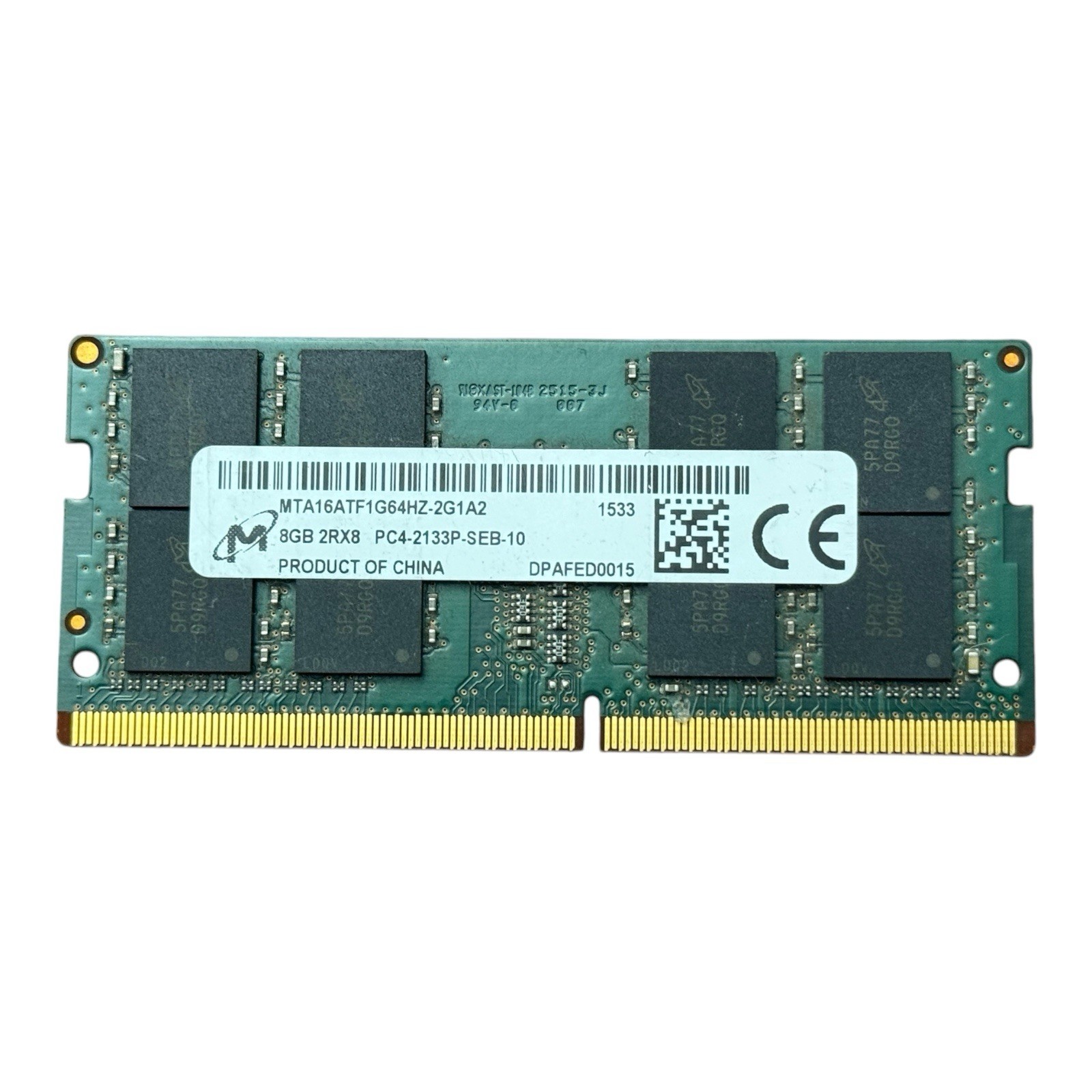 Micron 8GB 2Rx8 DDR4 SDRAM Memory (MTA16ATF1G64HZ-2G1A2) SO-DIMM RAM Micron 8GB 2Rx8 DDR4 SDRAM Memory (MTA16ATF1G64HZ-2G1A2) SO-DIMM RAM