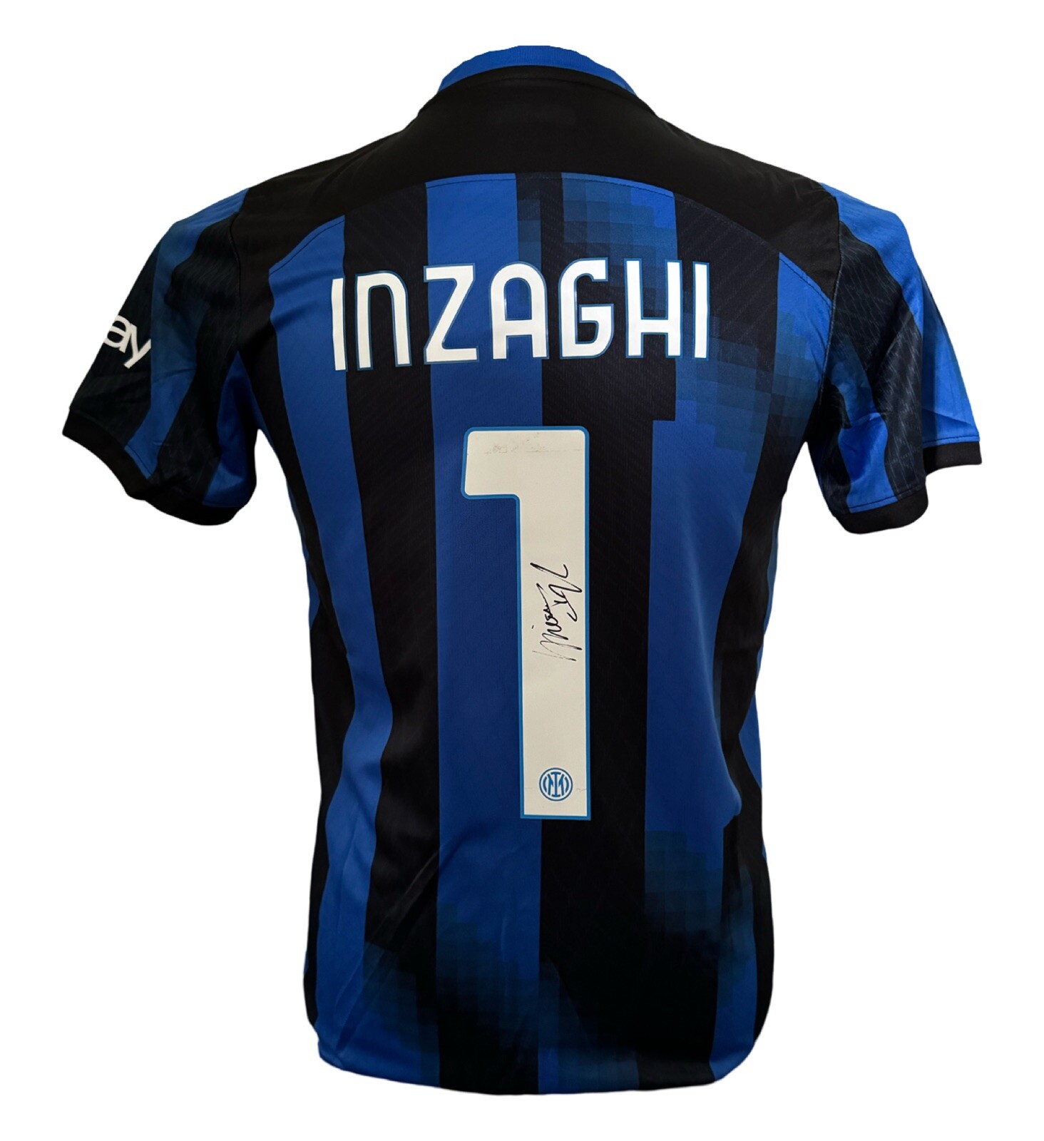 Inzhagi Hand Signed 23-24 Inter Milan Home Soccer Jersey