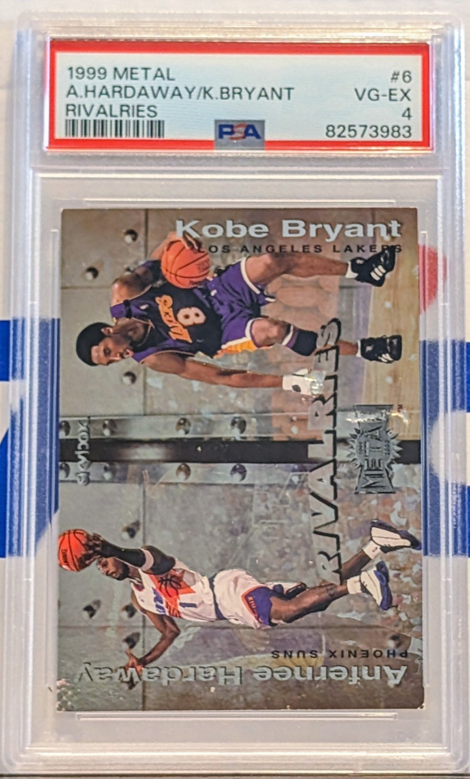 SkyBox 1999 Metal Rivalries Kobe Bryant/Anfernee Hardaway #6 PSA 4 SkyBox 1999 Metal Rivalries Kobe Bryant/Anfernee Hardaway #6 PSA 4