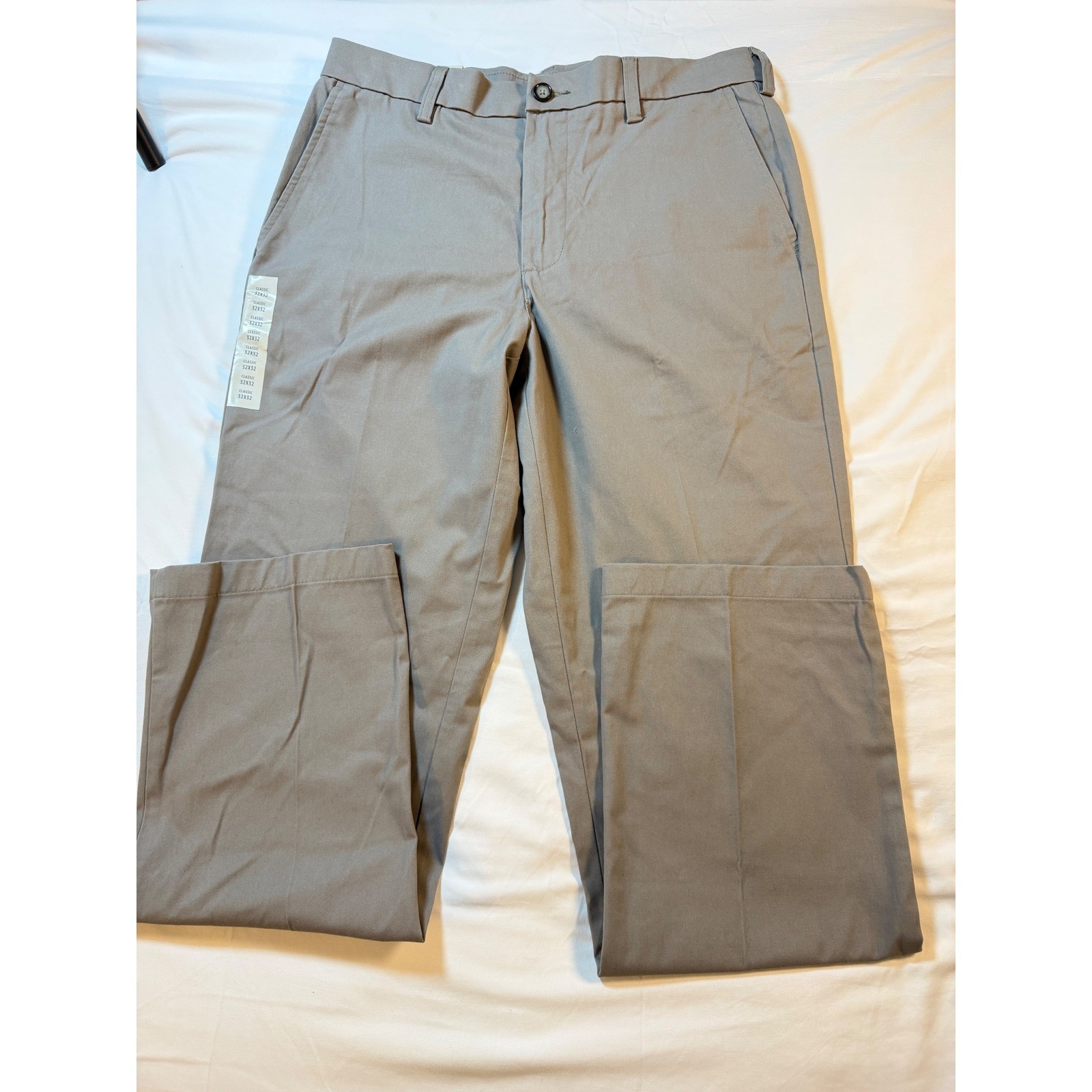 Croft & Barrow Mens Easy Care Khaki Classic Fit Pants 32x32 NEW Croft & Barrow Mens Easy Care Khaki Classic Fit Pants 32x32 NEW