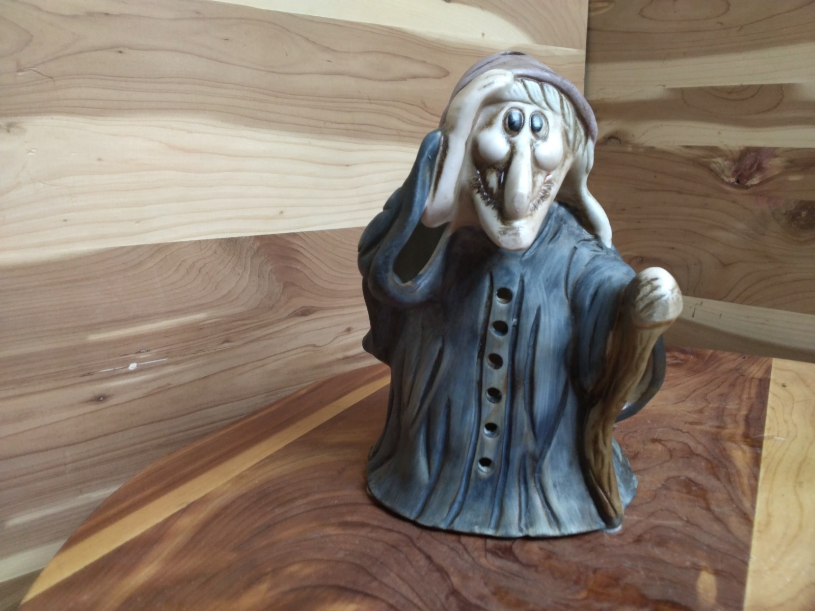 Vintage 1985 Wicks N Sticks Ceramic Witch Incense Burner Vintage 1985 Wicks N Sticks Ceramic Witch Incense Burner