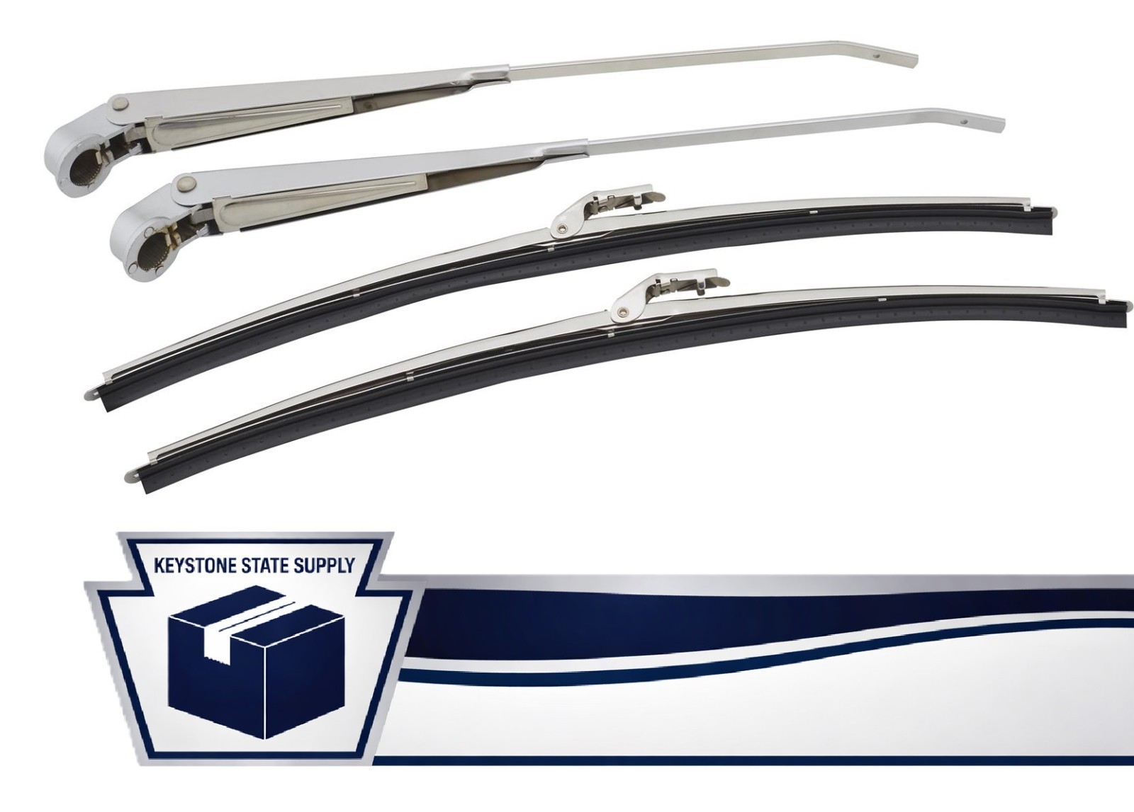 1966 1967 1968 Ford Mustang Wiper Arm and Wiper Blade Set 1966 1967 1968 Ford Mustang Wiper Arm and Wiper Blade Set