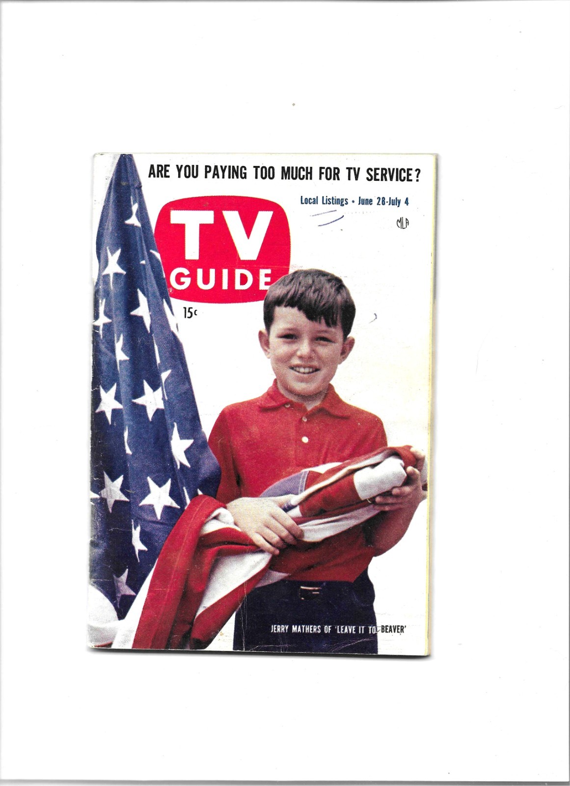 TV GUIDE-1958-JERRY MATHERS-LEAVE IT TO BEAVER-YVONNE CRAIG-NEW ENGLAND EDITION TV GUIDE-1958-JERRY MATHERS-LEAVE IT TO BEAVER-YVONNE CRAIG-NEW ENGLAND EDITION