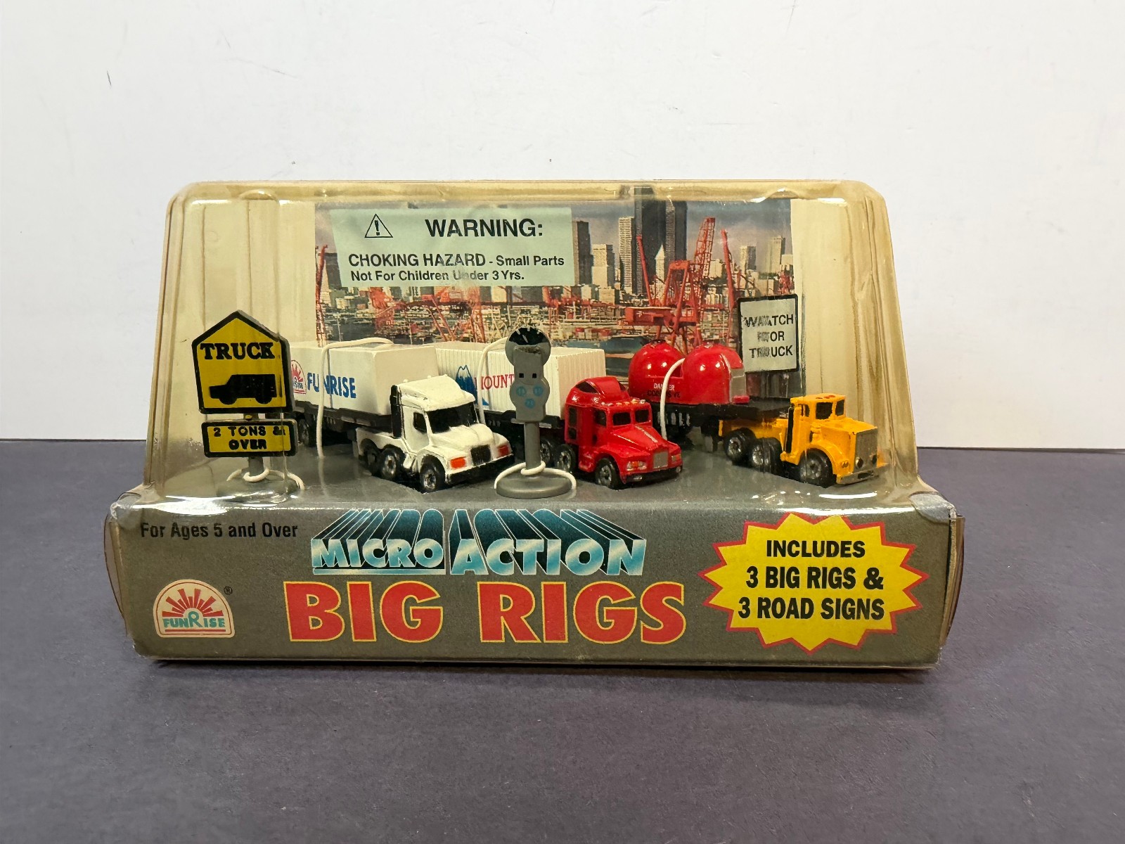 FunRise Micro Action BIG RIGS Semi Truck Trailer Miniature Vehicle Set