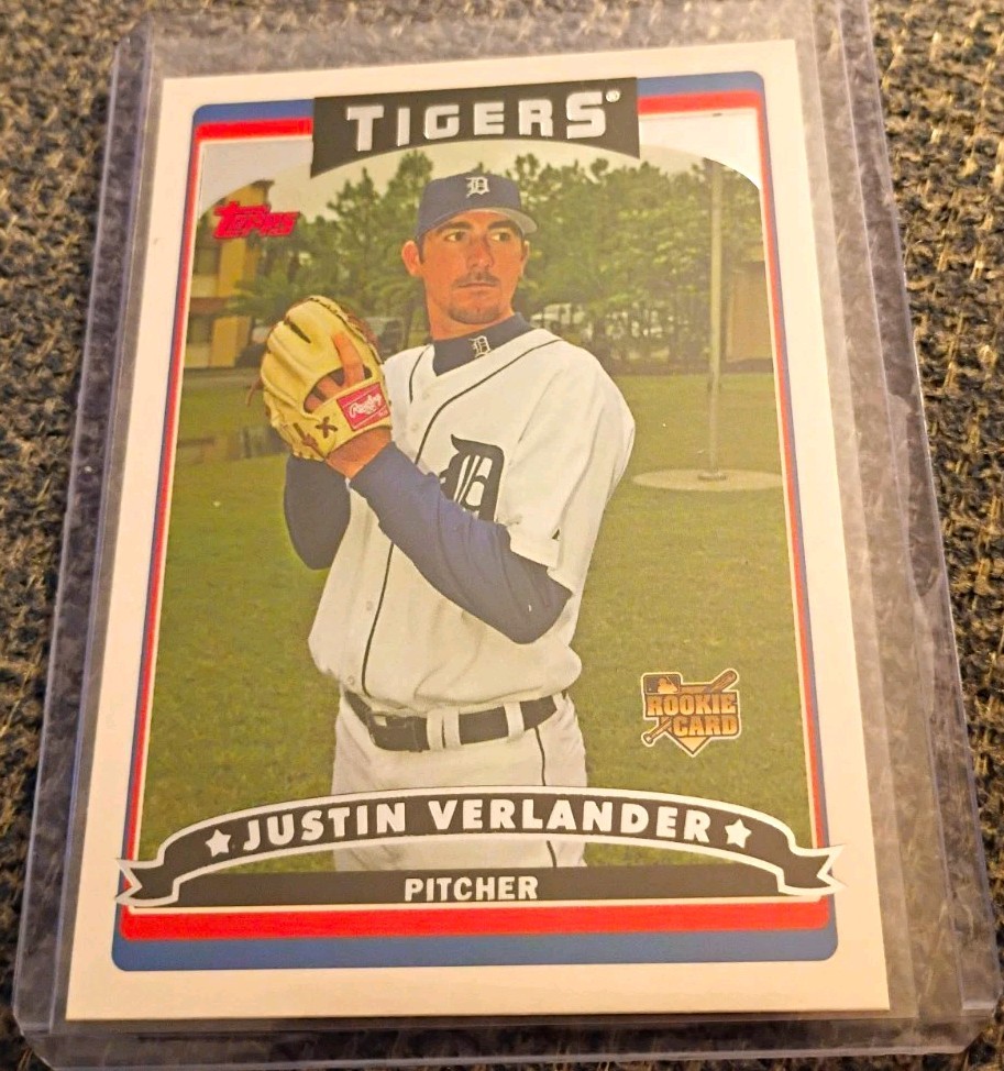 Topps 2006 Topps Justin Verlander Rookie Detroit Tigers #641 Baseball Card Topps 2006 Topps Justin Verlander Rookie Detroit Tigers #641 Baseball Card