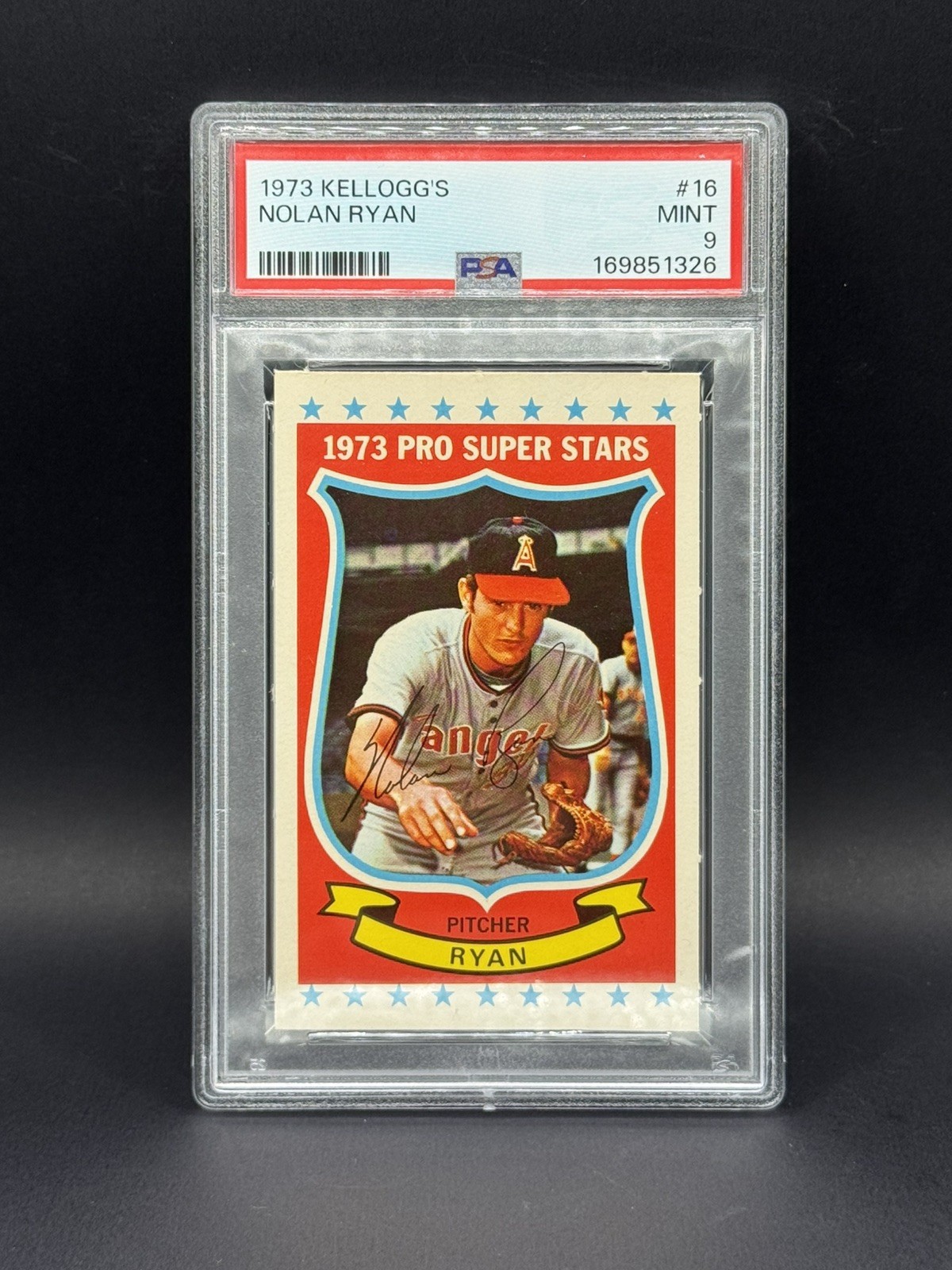 1973 Kellogg’s #16 Nolan Ryan PSA 9, Newly Graded Very Sharp 1973 Kellogg’s #16 Nolan Ryan PSA 9, Newly Graded Very Sharp