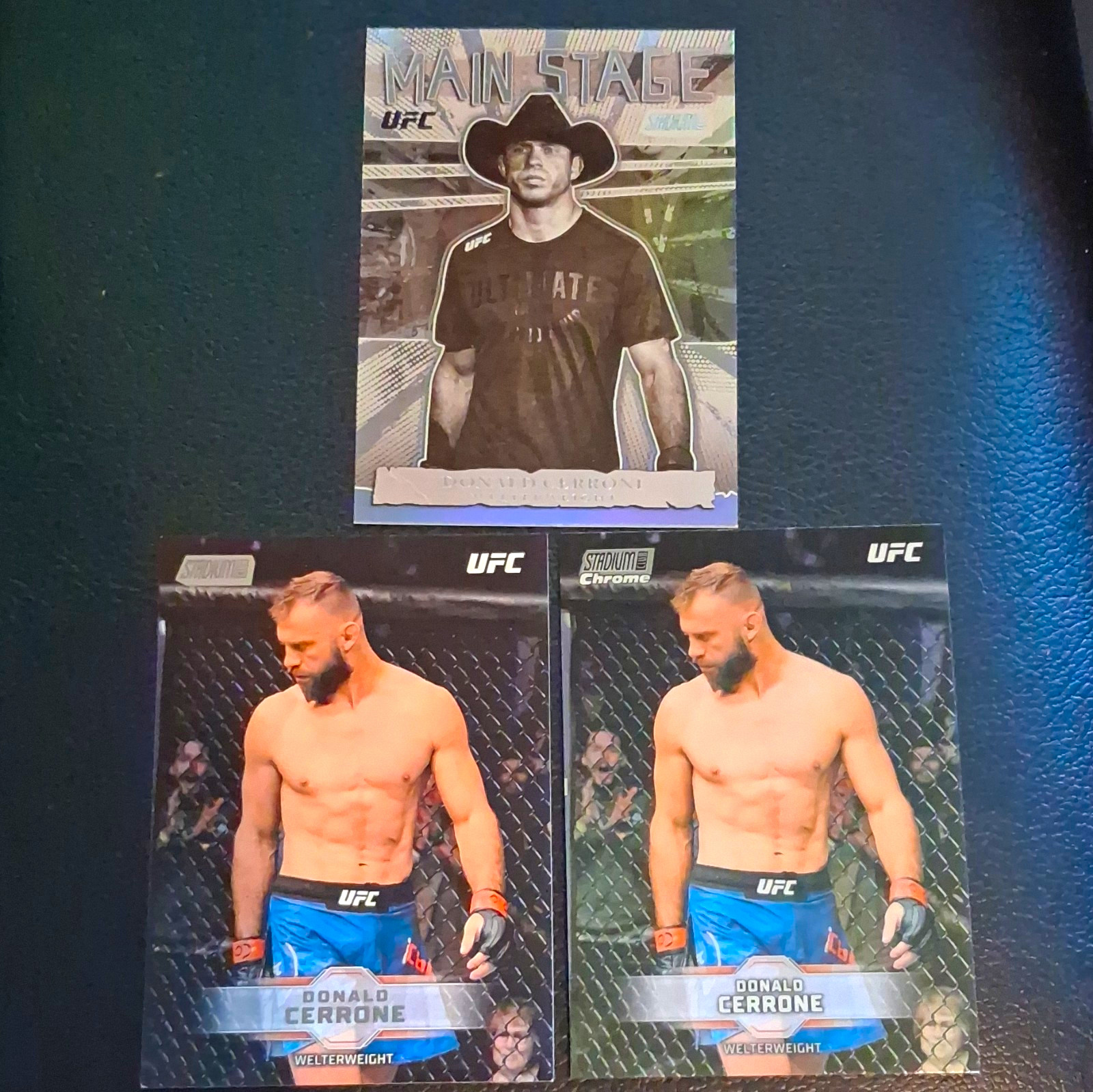 Topps 2026 Stadium Club UFC Main Stage Chrome Parallel 3CardLot Donald Cerrone Topps 2026 Stadium Club UFC Main Stage Chrome Parallel 3CardLot Donald Cerrone