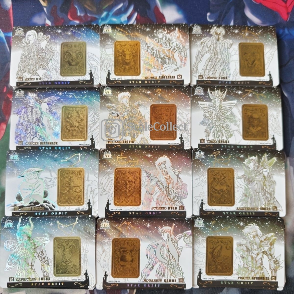 Kayou Saint Seiya Star Orbit Wave 1 UTR Complete Set 12 Cards Gold Saints Foil Kayou Saint Seiya Star Orbit Wave 1 UTR Complete Set 12 Cards Gold Saints Foil