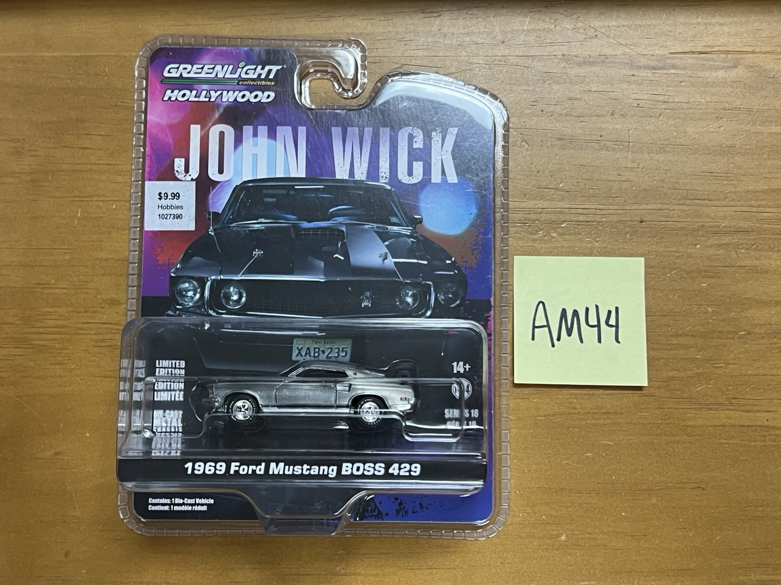 Greenlight 1969 Ford Mustang BOSS 429 John Wick 44780-E Hollywood Rw Super Chase Greenlight 1969 Ford Mustang BOSS 429 John Wick 44780-E Hollywood Rw Super Chase