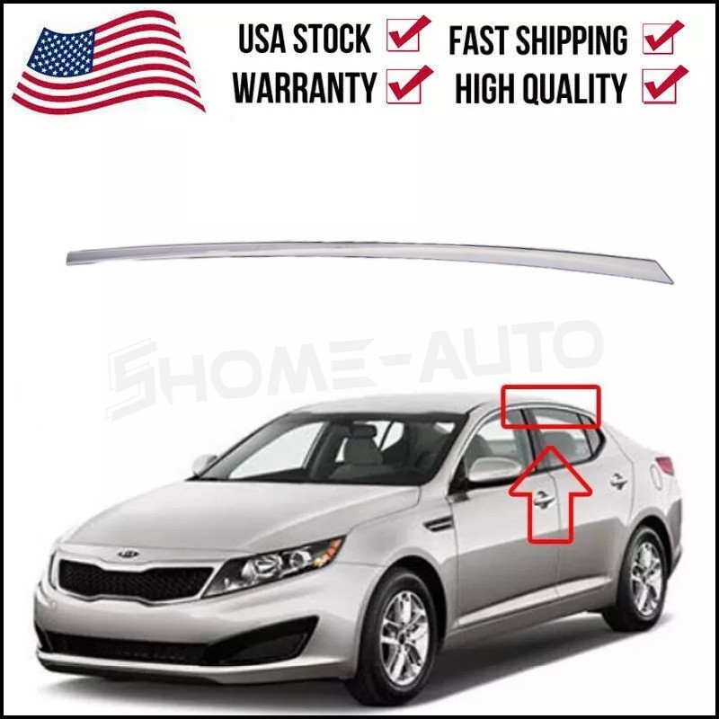 NEW Driver LH Rear Door Upper Molding For 2011-2016 Kia Optima 838502T000