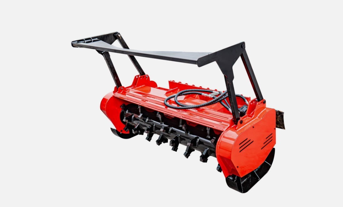 46in Forestry Mulcher Heavy Duty Brush Mower Fits Bobcat Skid Steer Loader