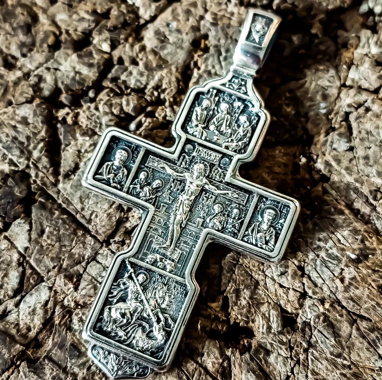 Russian Greek Orthodox Silver 925 Body Cross Russian Greek Orthodox Silver 925 Body Cross