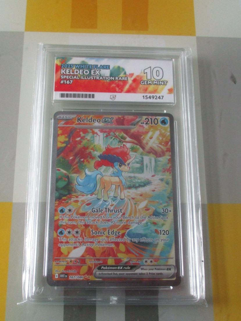 Keldeo Ex 169/086 Illustration Rare White Flare, Pokemon Japanese, ACE Mint 10 Keldeo Ex 169/086 Illustration Rare White Flare, Pokemon Japanese, ACE Mint 10