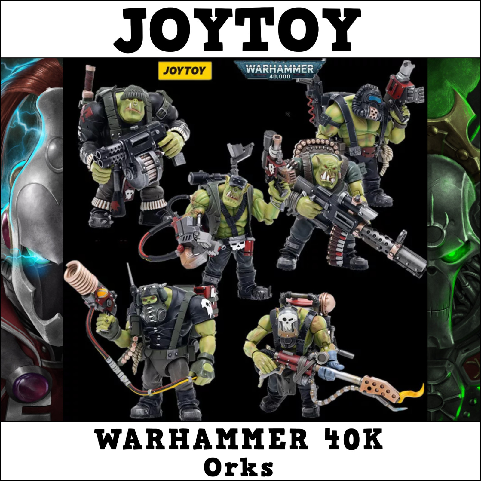 JOYTOY Warhammer 40k Orks Series Kommandos Action Figures 🟢IN STOCK🟢