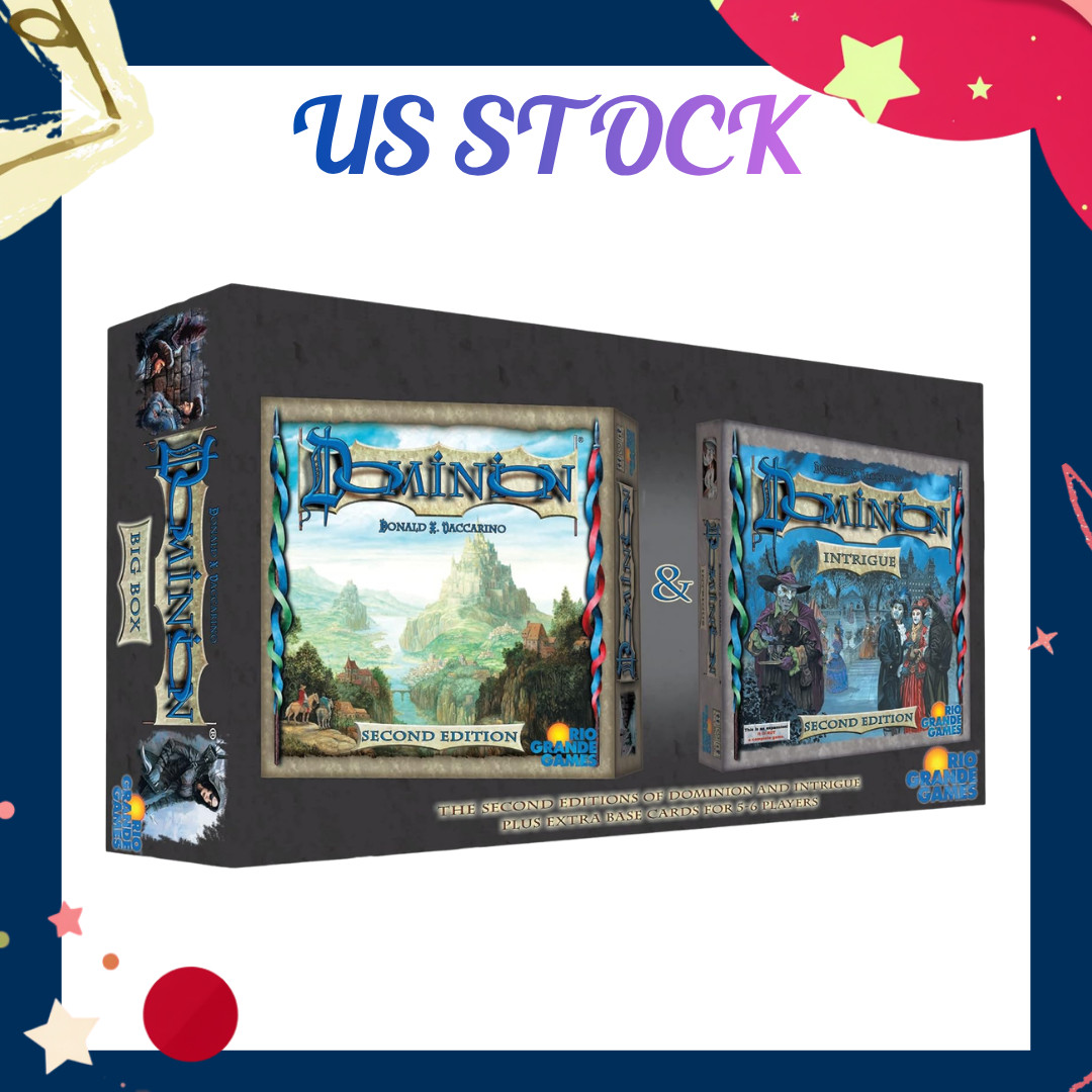 NEW Dominion Card Game Big Box 2nd Edition with Extra Base Cards 5-6 Players