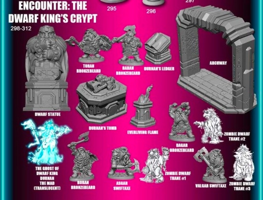 44151 Crypt of the Dwarf King Reaper Miniatures Dungeons and Dragons RPG New 44151 Crypt of the Dwarf King Reaper Miniatures Dungeons and Dragons RPG New