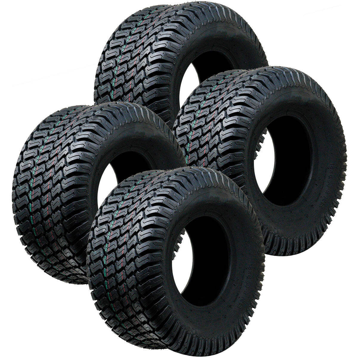 4PK 18x8.50-8 18x8.50x8 Lawn Mower Golf Cart Turf Tires P512 4PR Tubeless