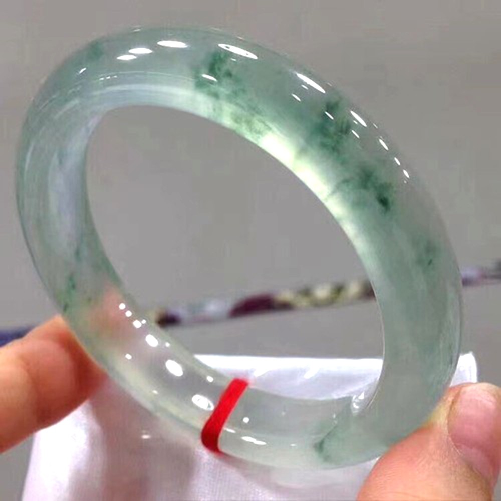 Certified High Ice Green 54-64mm Natural Burma A Jade jadeite Bangle Bracelet 