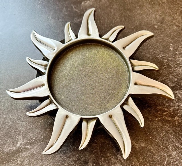 Vintage Celestial Sun Metal Candle Holder Vintage Celestial Sun Metal Candle Holder