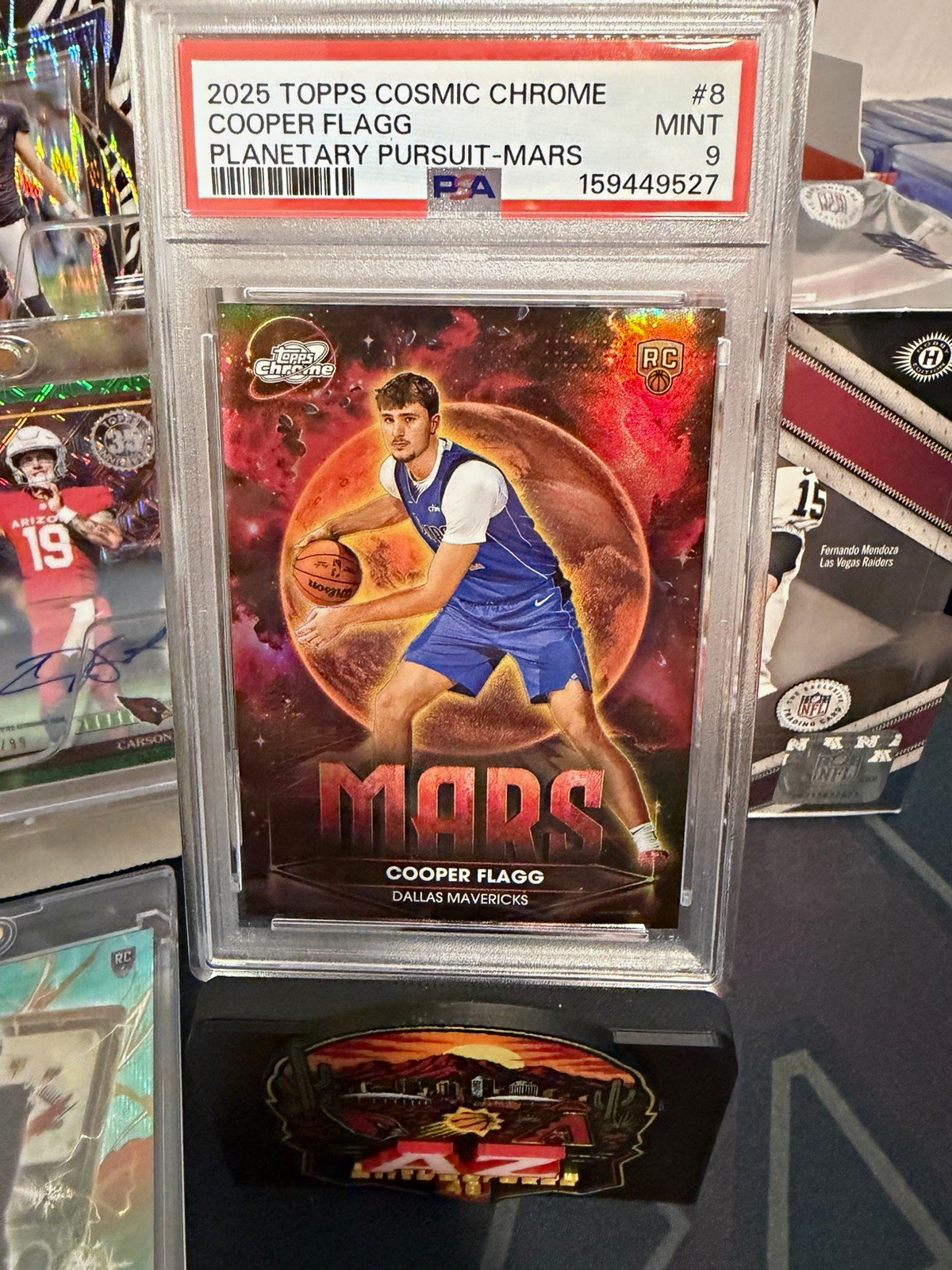 Topps 2025-26 Cosmic Chrome Cooper Flagg Planetary Pursuit Mars #PPMA-8 RC PSA 9 Topps 2025-26 Cosmic Chrome Cooper Flagg Planetary Pursuit Mars #PPMA-8 RC PSA 9