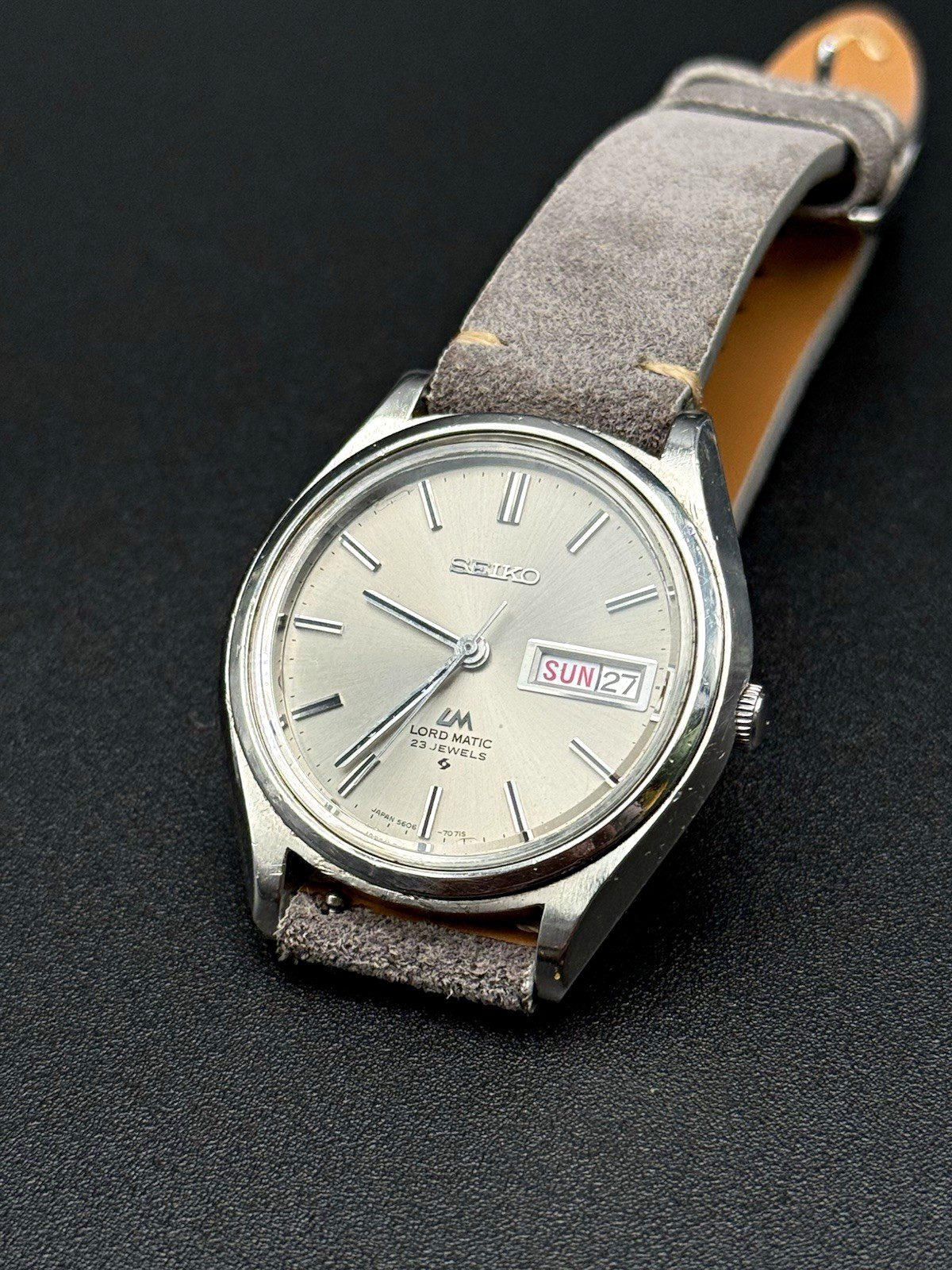 Rare Vintage 1971 JDM SEIKO LordMatic 23J Automatic 5606-7070 - Serviced
