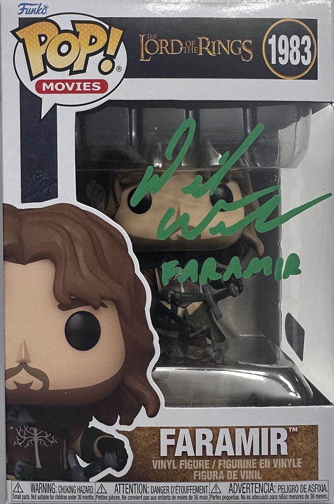 🔥Funko Pop Lord Of The Rings: Faramir #1983 RARE Signed David Wenham W/COA🔥 🔥Funko Pop Lord Of The Rings: Faramir #1983 RARE Signed David Wenham W/COA🔥