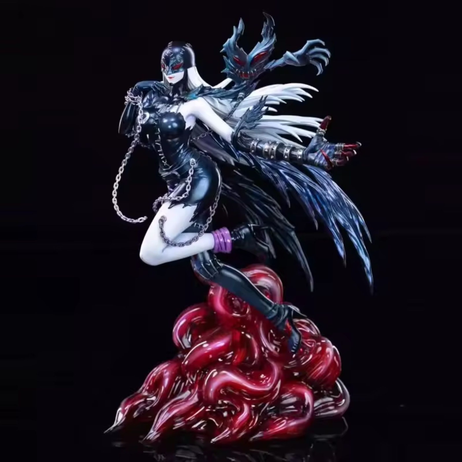 New 27Cm Digimon Lady Devimon Gk Figure Model Desktop Decoration Collectible Bir
