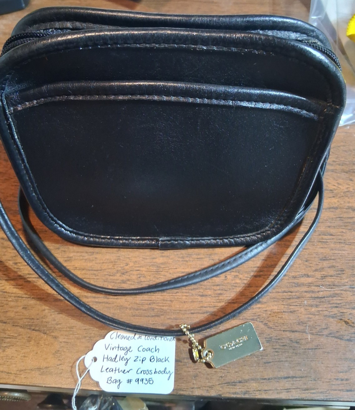 Vintage Coach Hadley 9935, Black, Crossbody, Pro Cleaned and Conditioned NICE Vintage Coach Hadley 9935, Black, Crossbody, Pro Cleaned and Conditioned NICE