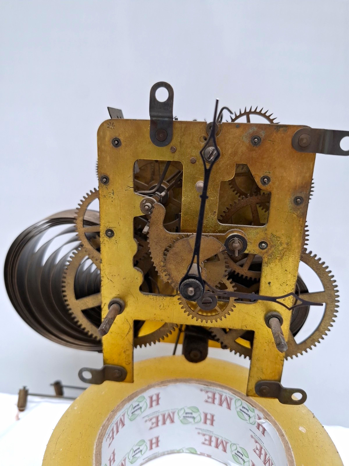 Waterbury Clock Co. Antique Vintage Metal Clock Mechanism USA Pat’d 1910-1914 Waterbury Clock Co. Antique Vintage Metal Clock Mechanism USA Pat’d 1910-1914