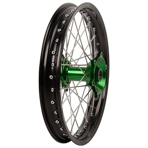 Tusk Impact Complete Wheel Rear 19x2.15 Black/ Silver/ Green for Kawasaki KX250 Tusk Impact Complete Wheel Rear 19x2.15 Black/ Silver/ Green for Kawasaki KX250