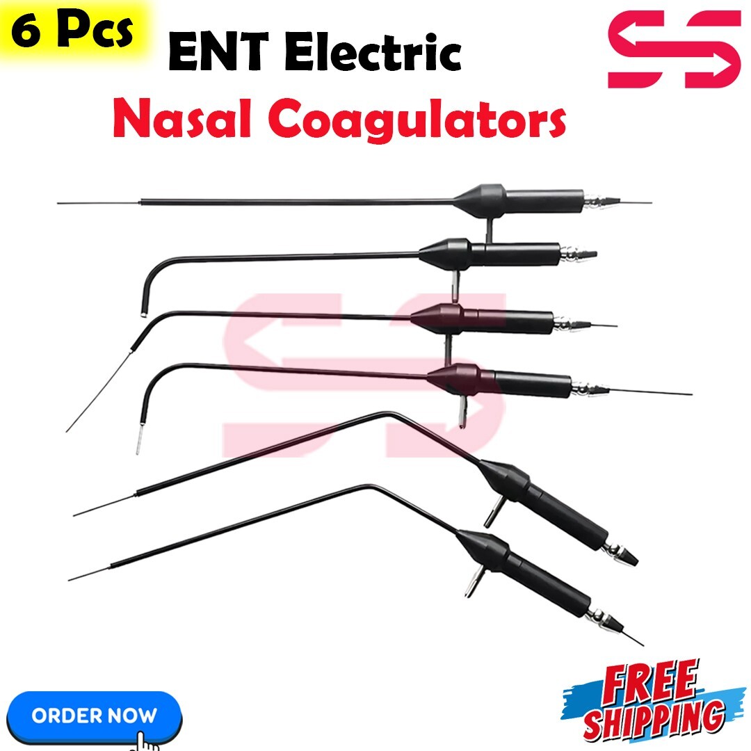 ENT Nasal Electric Coagulator With Suction Bipolar Monopolar Electrosurgical CE