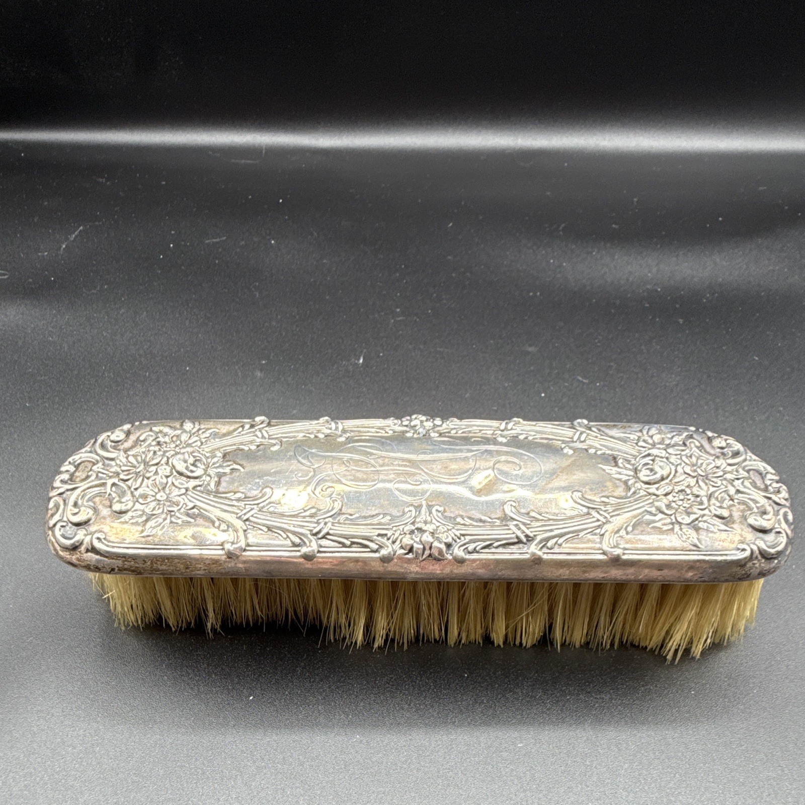 Antique Victorian Sterling Silver (.925) Repousse Clothes Brush Pat. 1897 Antique Victorian Sterling Silver (.925) Repousse Clothes Brush Pat. 1897