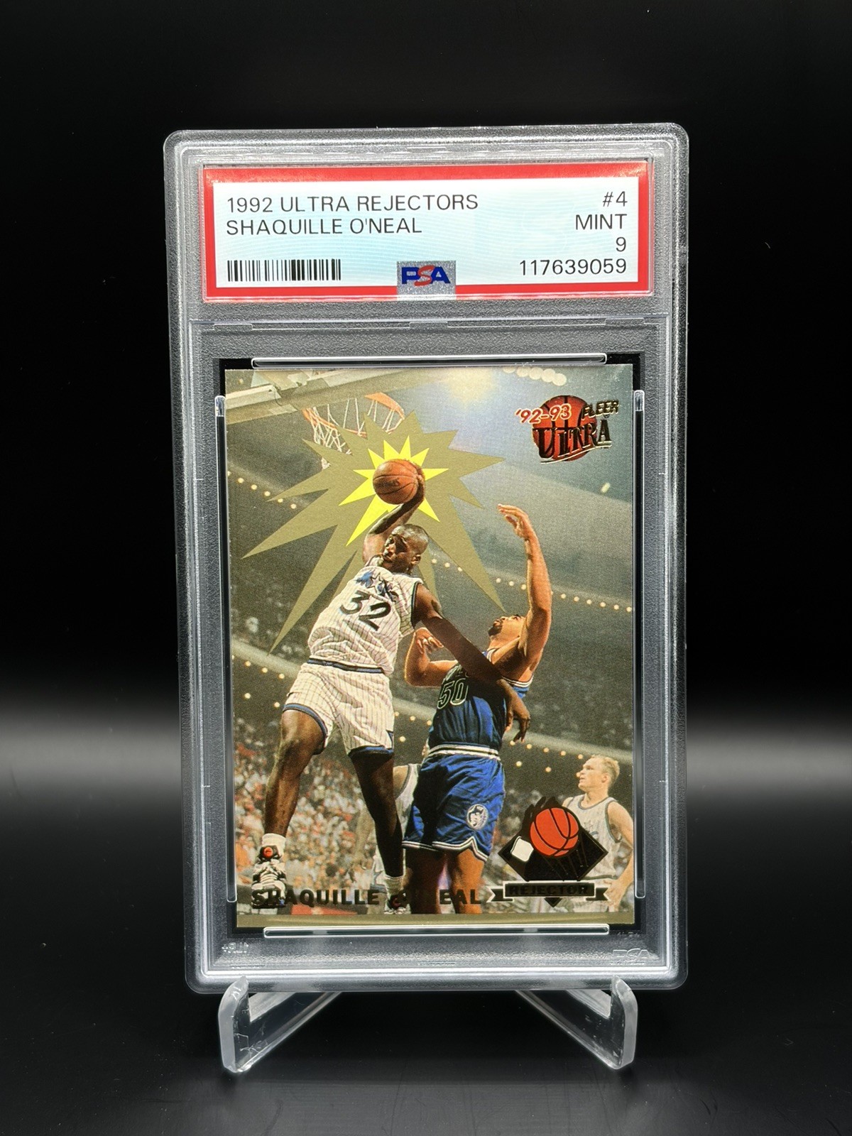 1992-93 Fleer Ultra Rejectors Shaquille O\'Neal #4 (RC) PSA 9 MINT 1992-93 Fleer Ultra Rejectors Shaquille O\'Neal #4 (RC) PSA 9 MINT