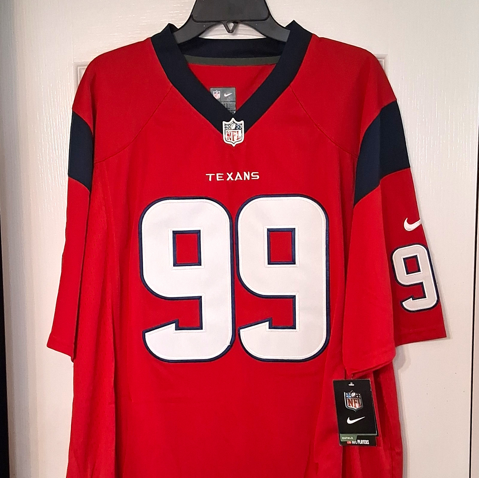 Nike Houston Texans NFL Football J.J. Watt #99 On Field Jersey, Men’s XXL Nike Houston Texans NFL Football J.J. Watt #99 On Field Jersey, Men’s XXL