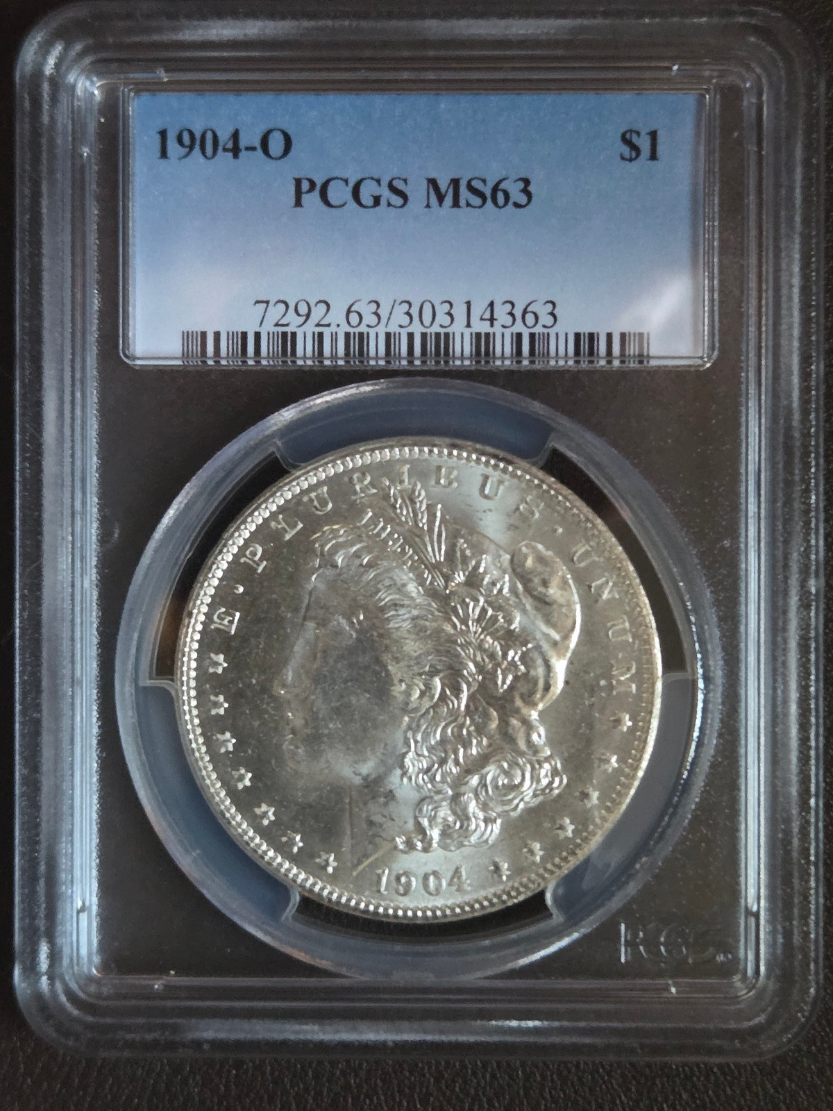 1904-O Morgan Silver Dollar MS63 PCGS 1904-O Morgan Silver Dollar MS63 PCGS