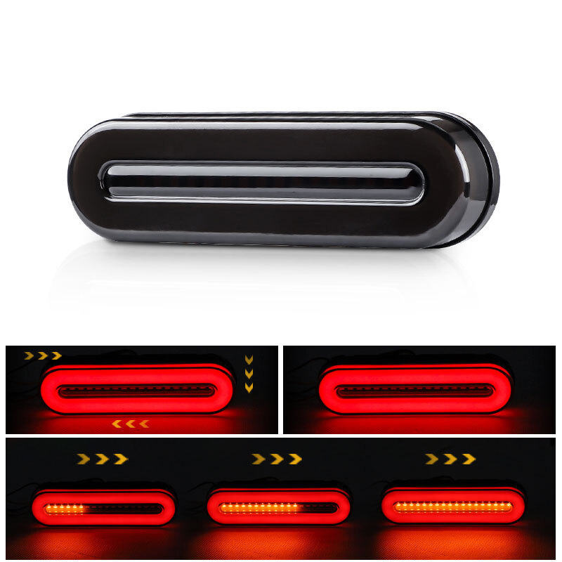 Motorcycle LED Running Brake Stop Turn Signal Tail Light Bar Flowing ATV UTV US