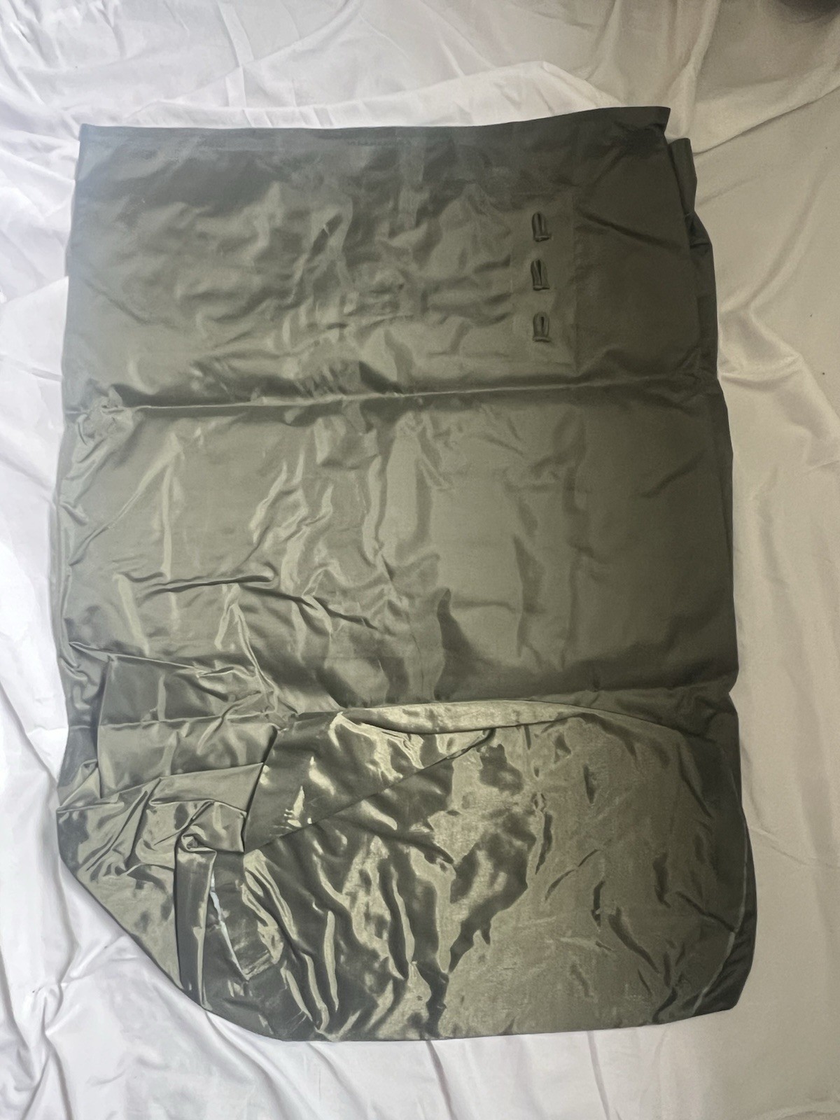 2ea. (Two bags) Waterproof Clothing Bag US Olive Drab Tie Cord Military surplus