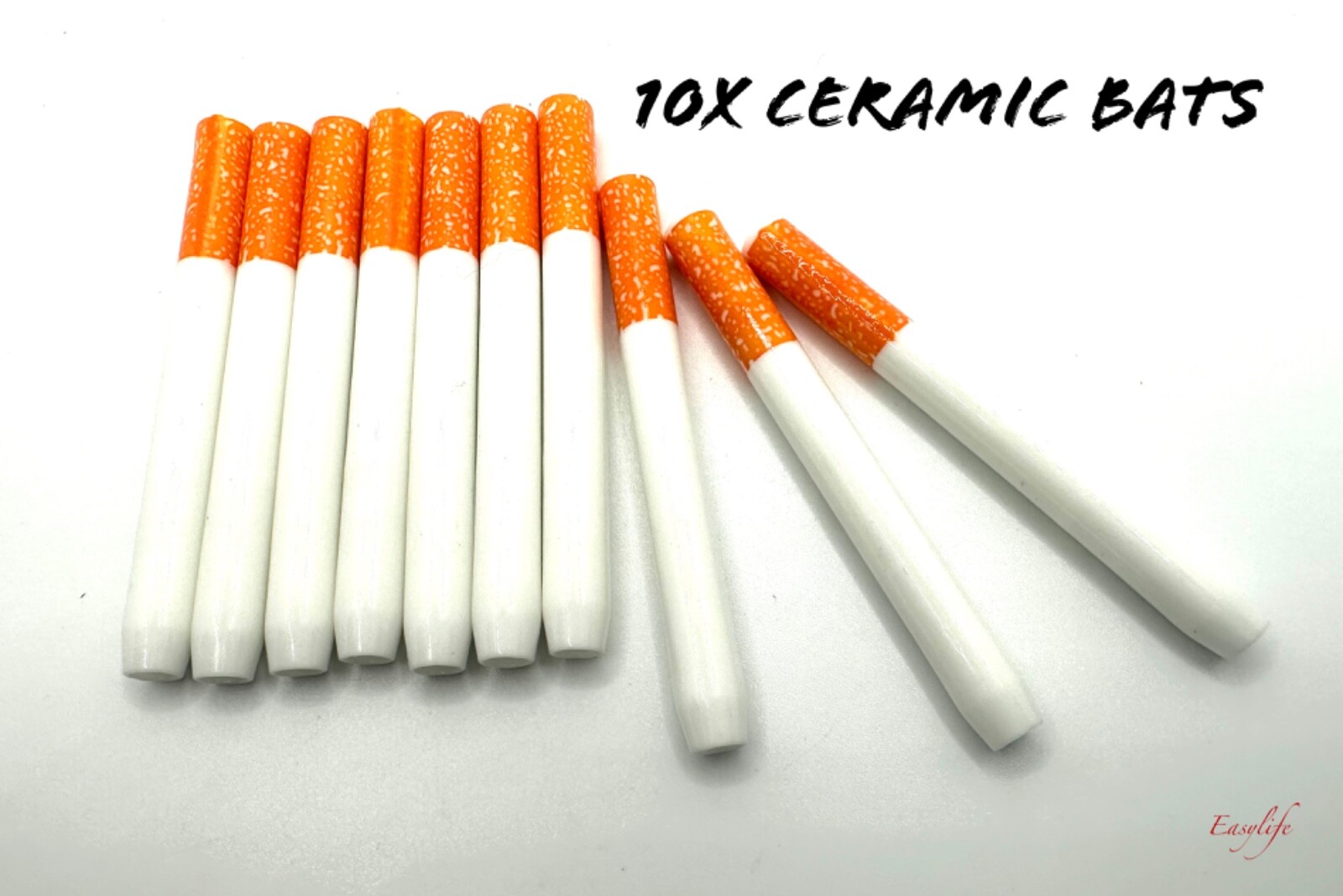 10X CERAMIC Bat Cigarette Dugout or 1 Hitter For Tobacco 10X CERAMIC Bat Cigarette Dugout or 1 Hitter For Tobacco