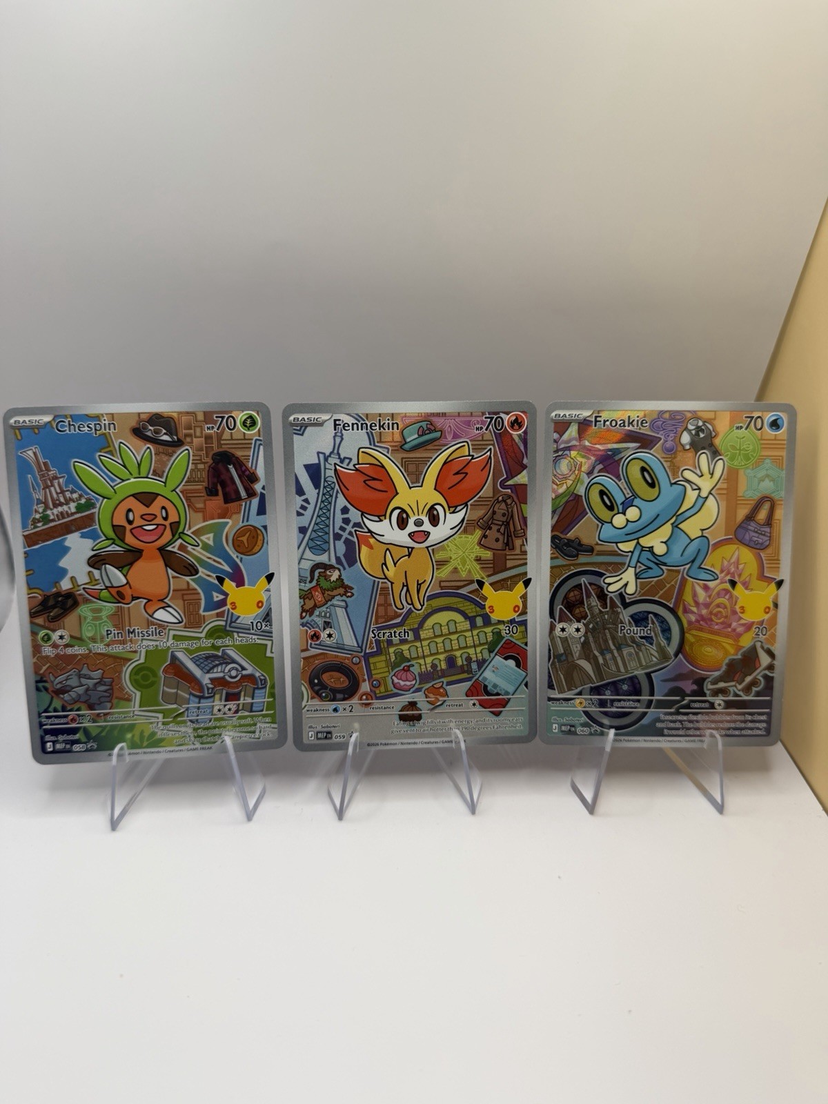 Pokemon TCG First Partner Illustration Collection Series 3 Kalos Gen 6 Starters Pokemon TCG First Partner Illustration Collection Series 3 Kalos Gen 6 Starters