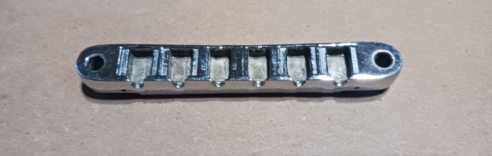 Vintage Gibson 1970 ABR Tune O Matic Guitar Bridge Base Pat No 2740313 Parts Vintage Gibson 1970 ABR Tune O Matic Guitar Bridge Base Pat No 2740313 Parts