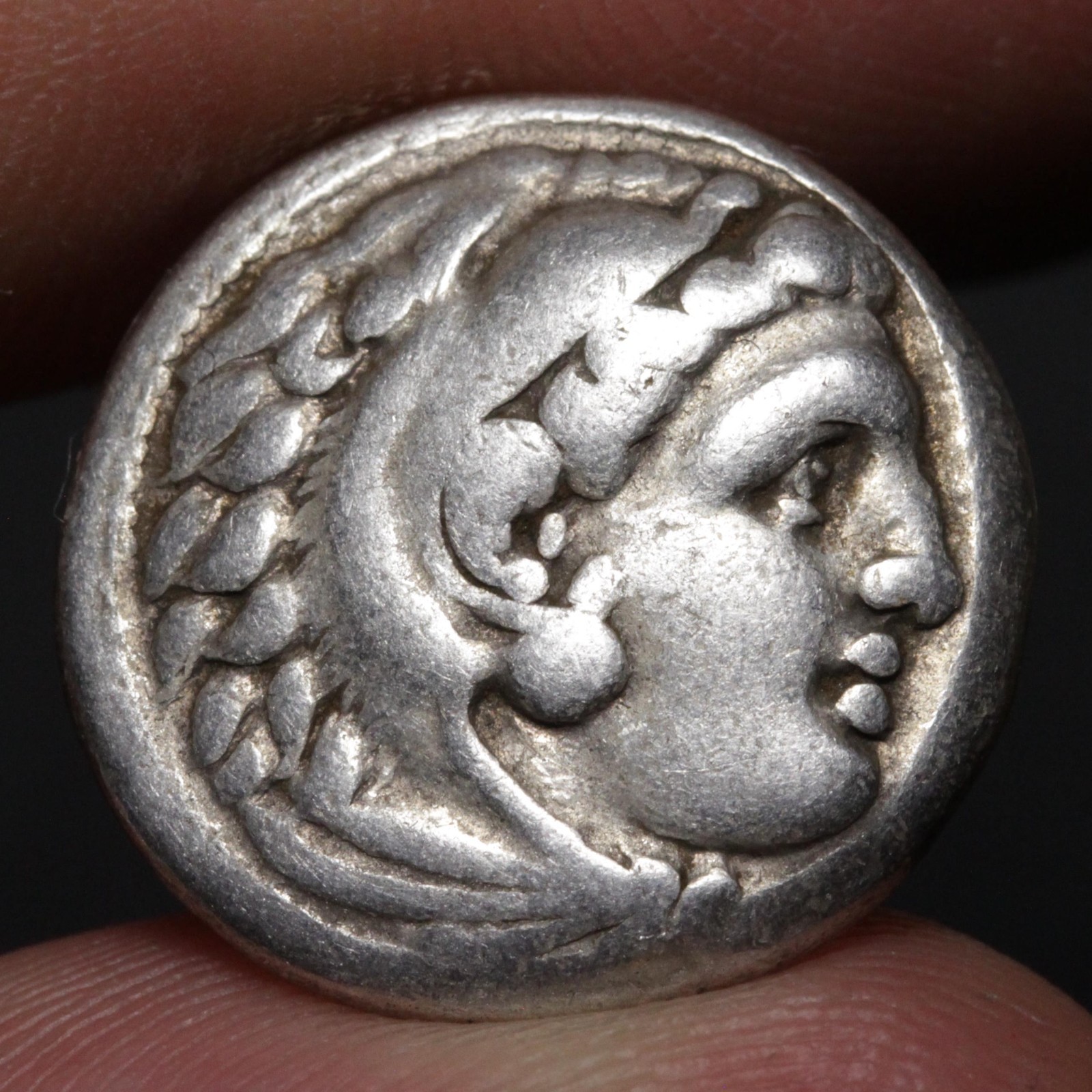 Alexander the Great Drachm Ancient Greek Silver Coin 323BC Zeus Hercules