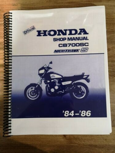 1984-1986 Honda Nighthawk S CB700SC Repair Manual 1984-1986 Honda Nighthawk S CB700SC Repair Manual