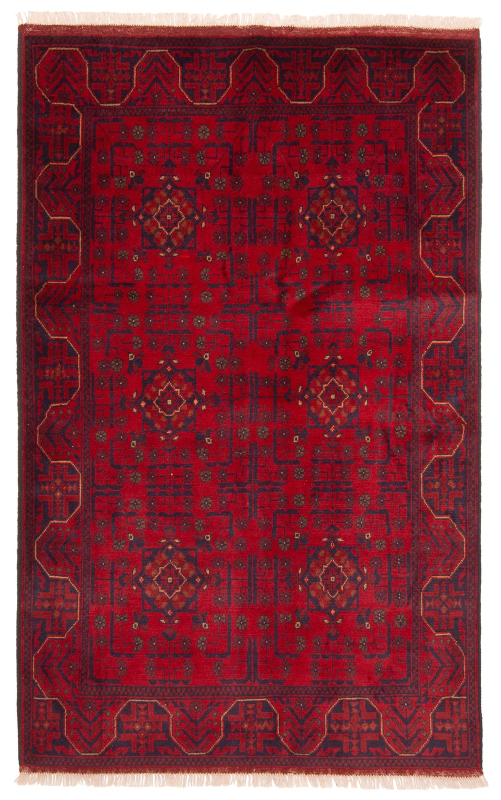 Traditional Vintage Hand-Knotted Area Rug 4\'1\