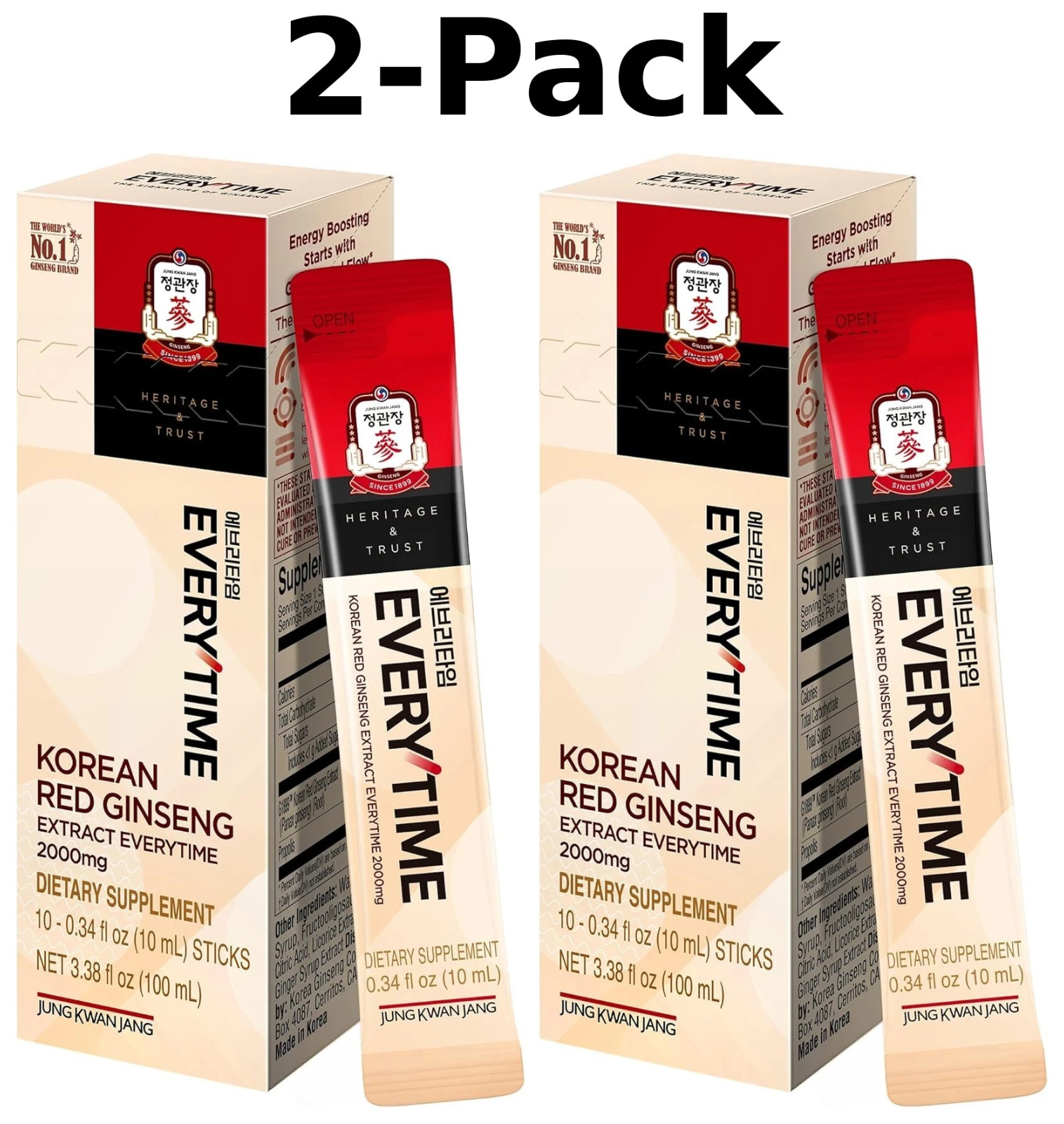 ENERGY BOOST (Jung Kwan Jang) , Genuine red Ginseng Extract 2,000mg 10 sticks ENERGY BOOST (Jung Kwan Jang) , Genuine red Ginseng Extract 2,000mg 10 sticks