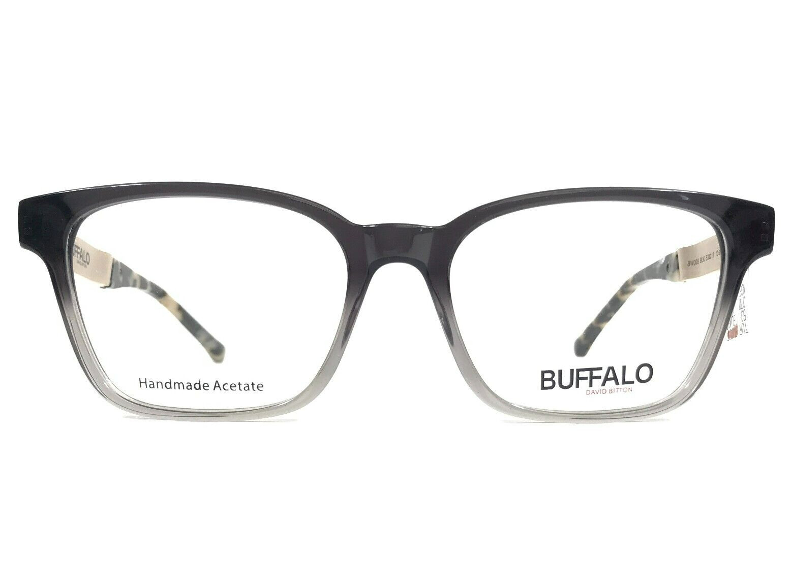 Buffalo by David Bitton Eyeglasses Frames BW005 BLK Black Crystal Gold 53-17-135 Buffalo by David Bitton Eyeglasses Frames BW005 BLK Black Crystal Gold 53-17-135