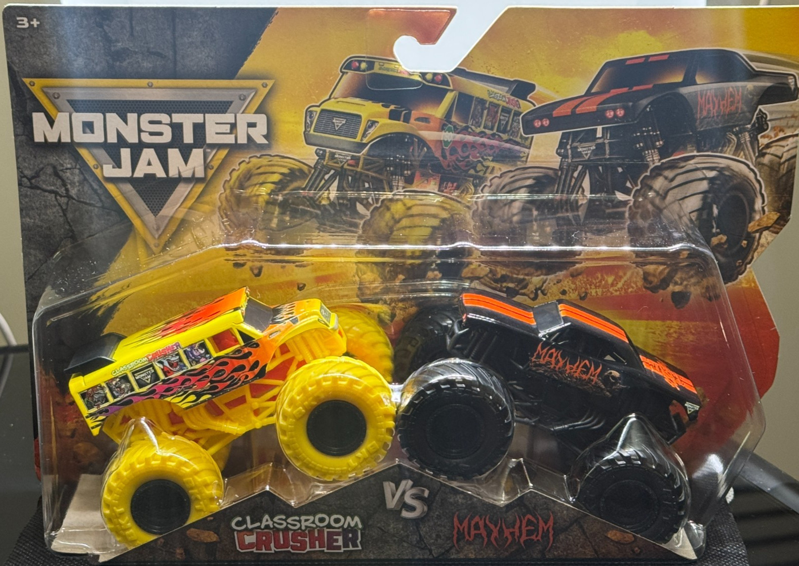 CLASSROOM CRUSHER & MAYHEM Monster Jam Series 36 1:64 Diecast 2 Pack IN HAND NEW