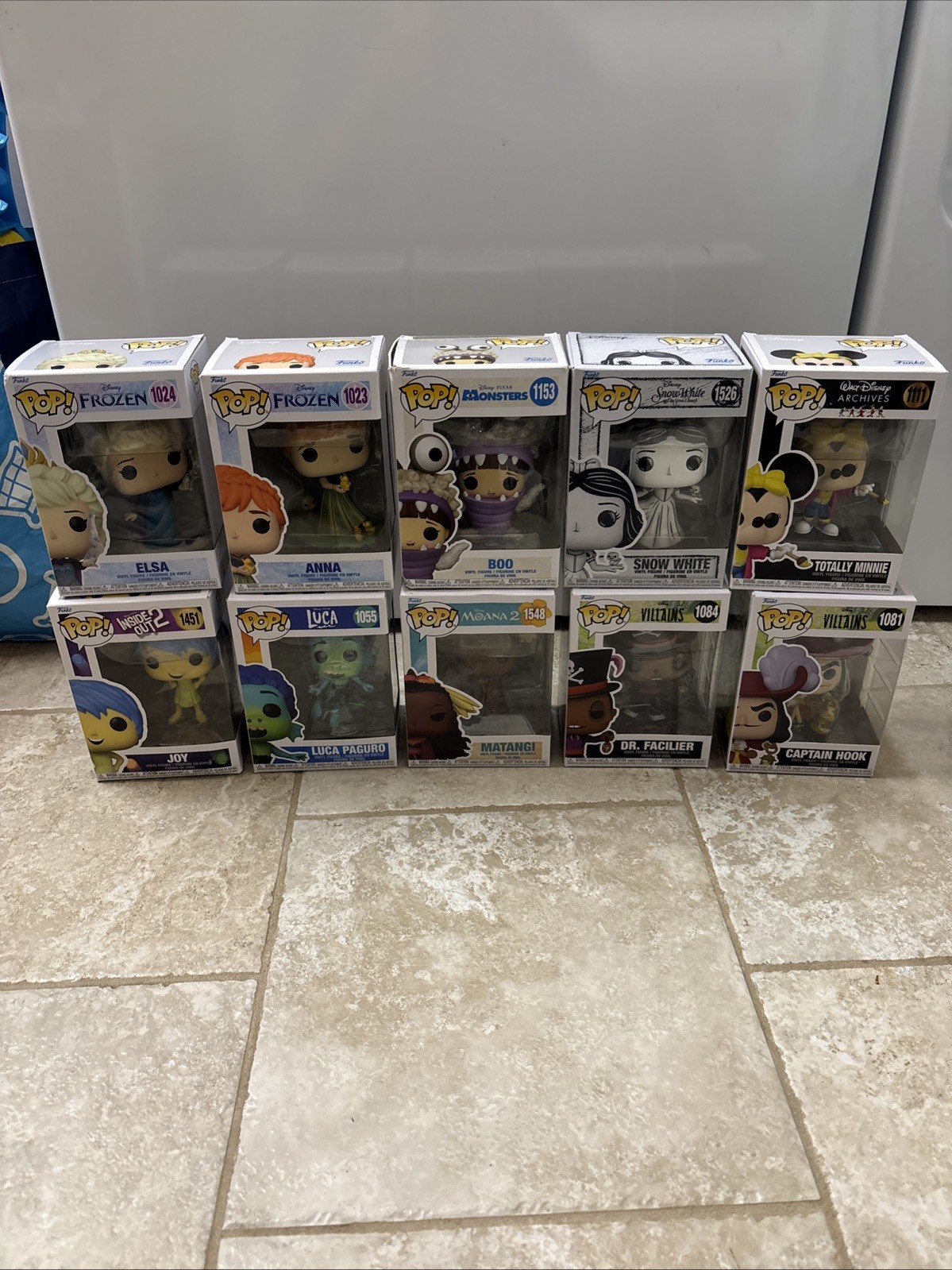 Funko Pop Disney and Pixar Vinyl Figures Mixed Lot of 10