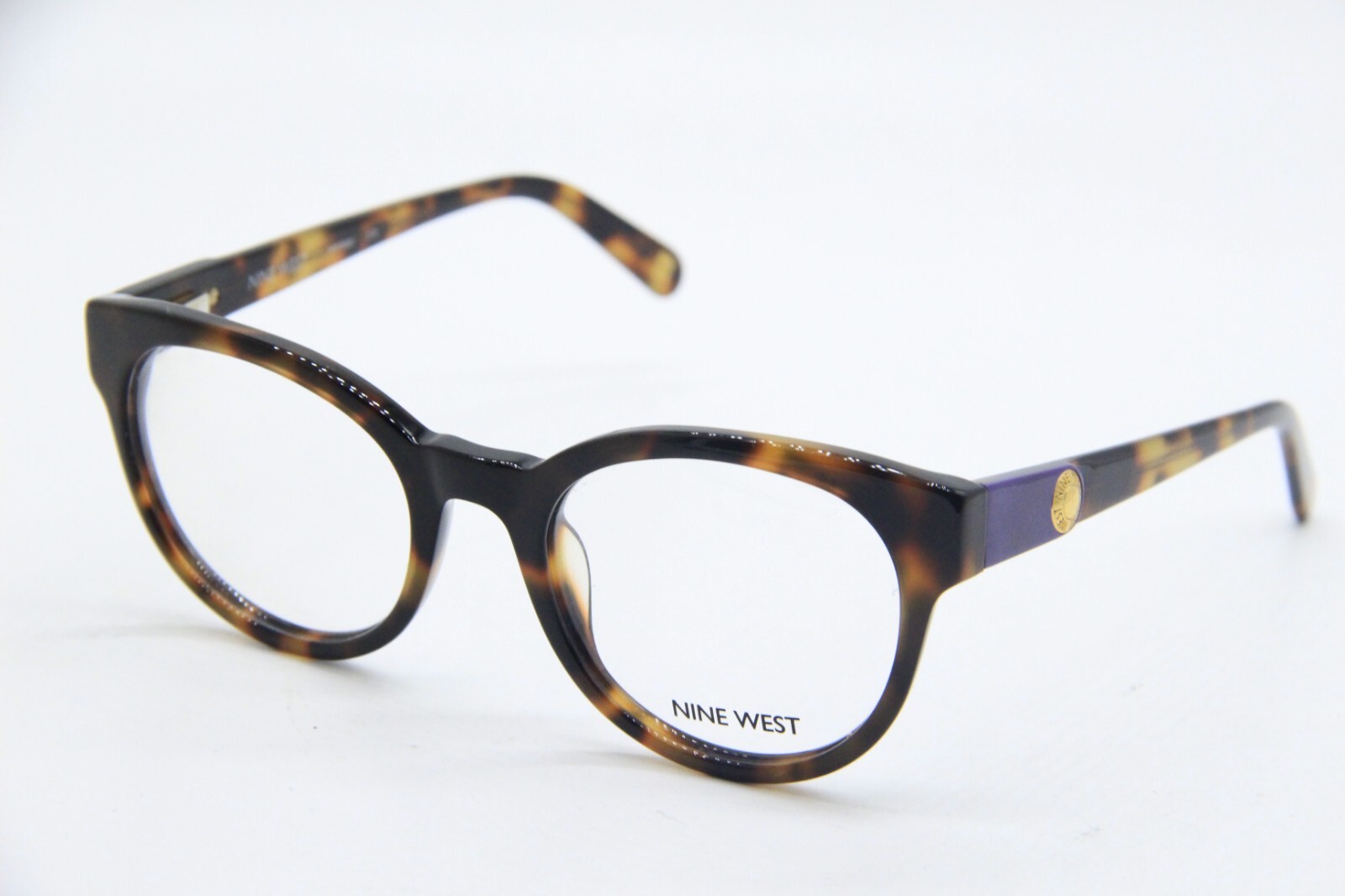NINE WEST NW 5081 218 HAVANA BROWN PURPLE AUTHENTIC EYEGLASSES FRAMES 48-20