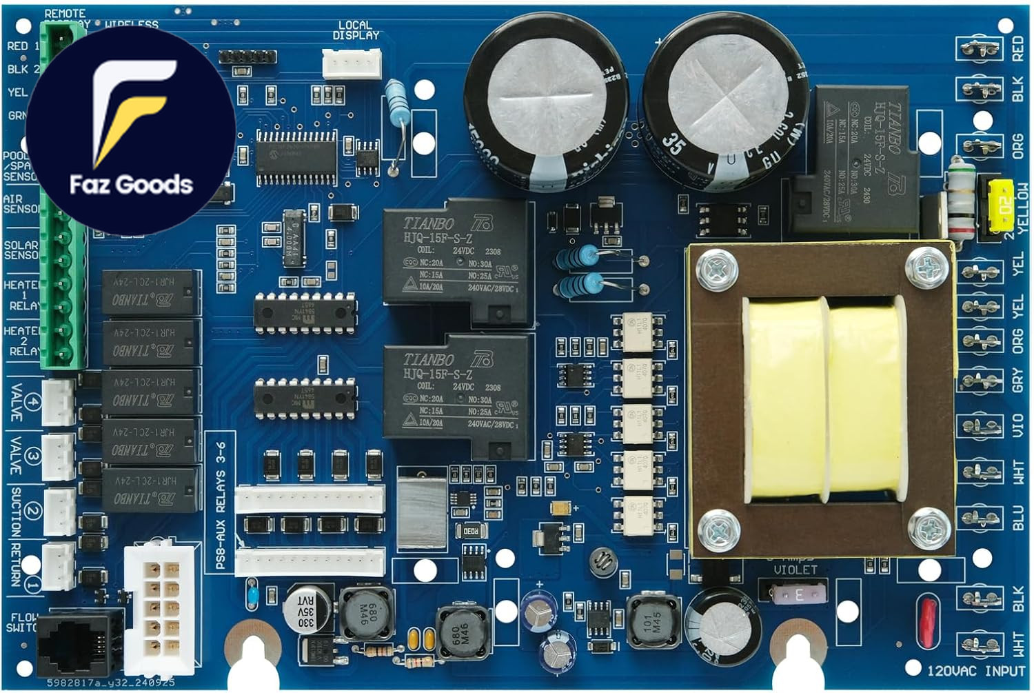 Upgraded Glx-Pcb-Main Main PCB Printed Circuit Board for Hayward Goldline Aqual